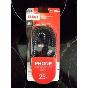 RCA 25 Ft. Black Phone Cord